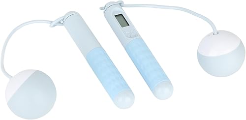 Miniatura 3 de aqxreight Cuerda con contrapeso para adultos, cuerda de saltar para ejercicio de fitness en interiores, batería integrada