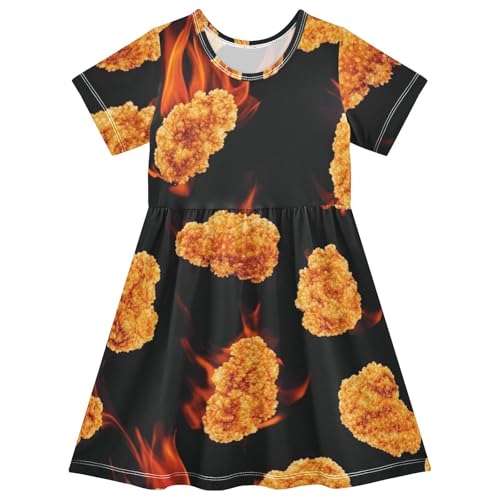 Toddler Dress Girl Clothes Short Sleeve Sundress Girls Casual Dresses