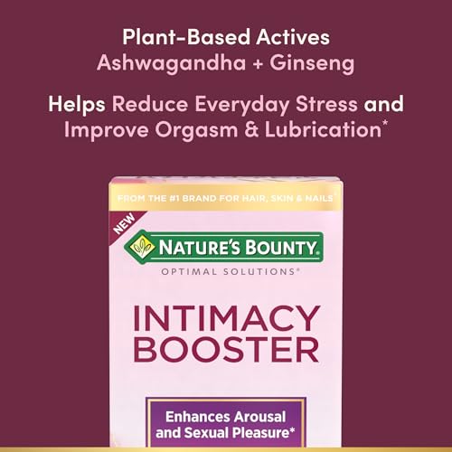 Image of Nature's Bounty Optimal Solutions Intimacy Booster, Clinically Shown to Enhance Sexual Pleasure and Arousal, 60 capsules, 30 Total Servings
