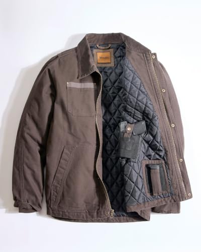 Image of Venado Concealed Carry Jacket for Men - Heavy Duty Canvas - Conceal Carry Pockets