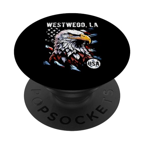 Westwego, Drapeau USA Patriotique USA Style Vintage Design PopSockets PopGrip Interchangeable Westwego, Drapeau USA Patriotique USA Style Vintage Design PopSockets PopGrip Interchangeable