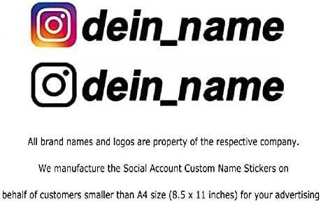 Namen Aufkleber für Werbung mit Wunsch Text & Logo - Tuning Sticker User Name fürs Auto