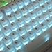 White Pudding Keycaps, Cute Silicone Keycaps for Long Nail, Custom Shine Through Keyboard Cap, 113 Keys Cherry Profile Translucent Key Caps for 61/64/87/104/108 Cherry MX Switches Mechanical Keyboard