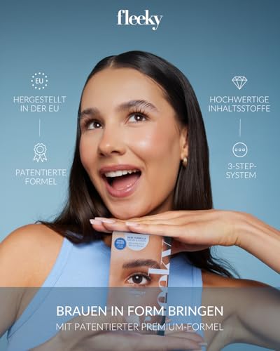 Fleeky Augenbrauen Lifting Set mit Styling Glue und Keratin Pflege - DIY Brow Lift Kit - Voluminöse & Definierte Augenbrauen - Schonend &… – Ansicht 6