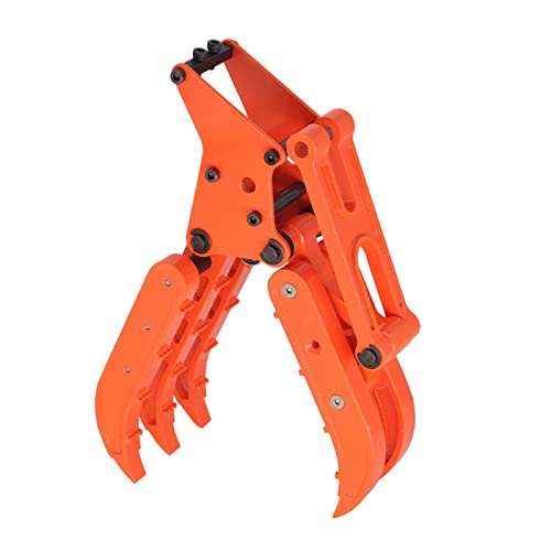 Gayouny Metal 360L Excavator Wood Clamp Assembly Gripper Bucket For 1/14 Rc Hydraulic Excavator Jd-106 Engineering Vehicle Parts Beatirce (Color : Wood Clamp) #TOP1