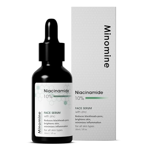 Minomine 10% Niacinamide Face Serum with Zinc | Blemishes, Anti-A...