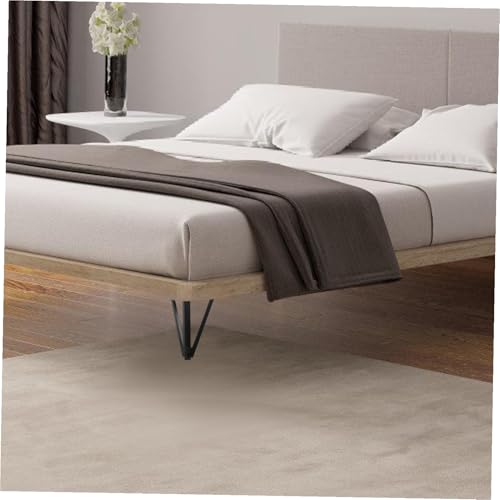 Rallonges de table en métal noir OUNONA support de meuble moderne et commode - 5