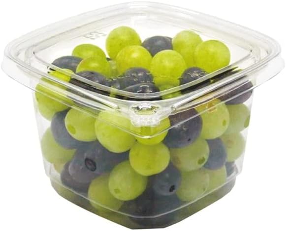 Tamper Evident Deli Square Container Combo, PET, 16 oz.| 250