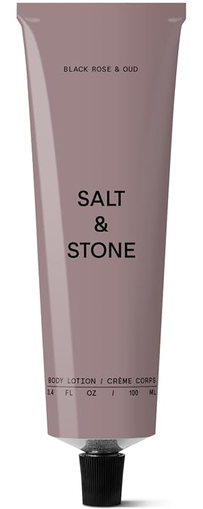 Salt & Stone Body Lotion for Women & Men | Black Rose & Oud | Hydrates, Nourishes & Softens Skin | Restores Dry Skin | Fast-Absorbing | Cruelty-Free & Vegan | 3.4 fl oz