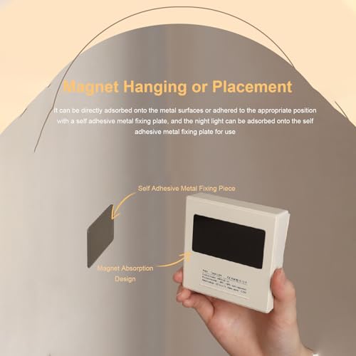 Lámpara nocturna magnética recargable USB con luz cálida miniatura 5