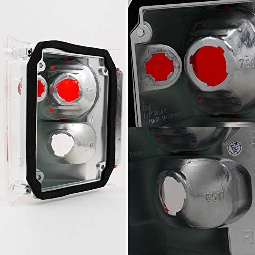 AKKON - For 1978-1991 GMC Jimmy Chevy 1500 Blazer Left + Right Full Size Left + Right Black Tail Lights Assembly