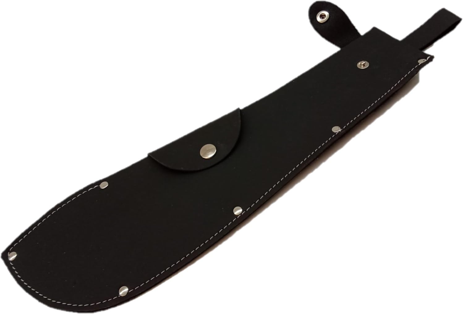 Machete da Giardino con Manico in Legno, Lama in Acciaio, 35 cm, con Custodia in Pelle