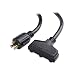 Cable Matters 3 Prong 15 AMP to 30 AMP Generator Cord, 30 AMP to 15 AMP Generator Cord (NEMA L5-30P to 3x 5-15R) - 25 Feet