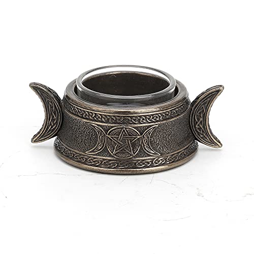 Veronese Triple Moon Goddess Tealight Candle Holder