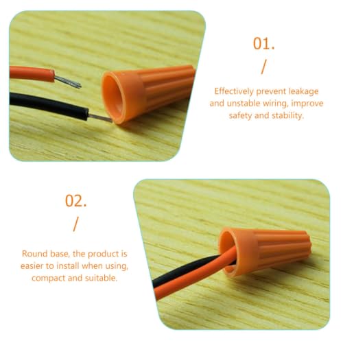 Conectores eléctricos de plástico resistente con tapa de extremo de cable duradera 3