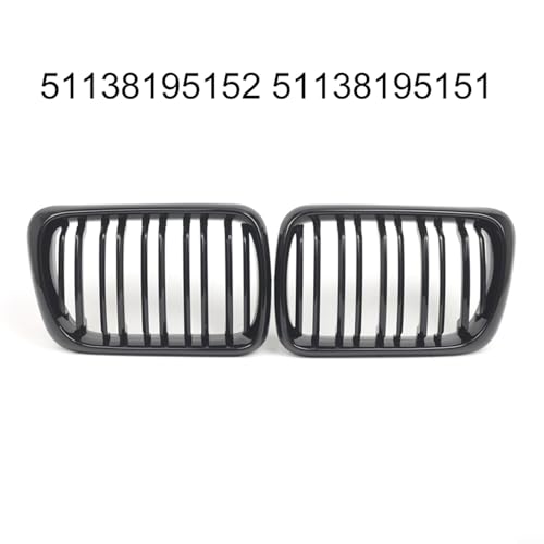 Haricot de calandre noir brillant BMW E36 look moderne épuré