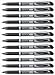 Pentel EnerGel Deluxe Liquid Gel Pen, Bold Line, Metal Tip, Black Ink, Box of 12 (BL60-A)