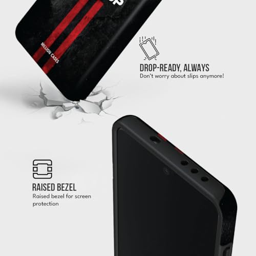Image of MILLION CASES Back Cover Case for OnePlus 12 Scratch Resistant Anti-Slip Polycarbonate Shockproof Protective Durable Never Give Up Crystal Case for Men & Boys