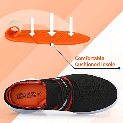 Image of Centrino Men's Running Shoe |Men's Lightweight Sports Shoes Memory Foam Cushioned Insole | Running Walking Gym Training Jogging Athletics | Comfortable & Stylish (6071)