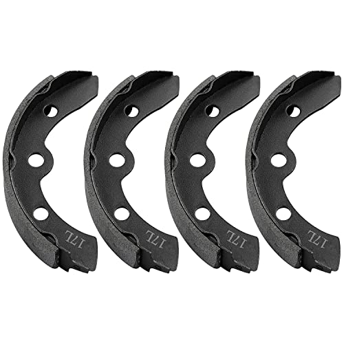 Golf Cart Brake Shoes Kit for Club Car DS & Carryall Manual Adjust 1981-1994 Golf Cart Rear Brake Assembly OEM# 1011463 1011296 1011433 1015757(4PCS-Long)