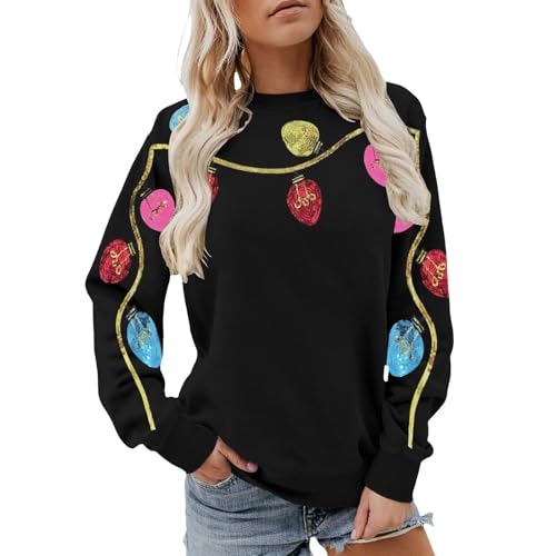 Pull imprimé automne-hiver col rond en polaire pour femme