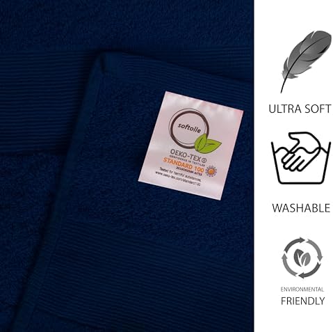 100% Cotton Luxury Bath Sheets - Pack of 2 (35" x 70") | Super Soft, Quick-Dry & Highly Absorbent Towels for Bathroom, Home, Spa & Gym (Grey) - Thumbnail 5