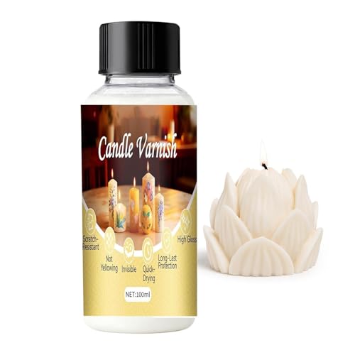 Esmalte de vela brillante | 100 ml de larga duración, abrillantador de velas hecho a mano, para mujeres, hombres, artistas, aficionados, estudiantes, instructores, estudio en casa, taller, sala