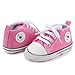 Meckior Baby Girls Boys Canvas Sneakers Soft Sole High-Top Ankle Infant First Walkers Crib Shoes