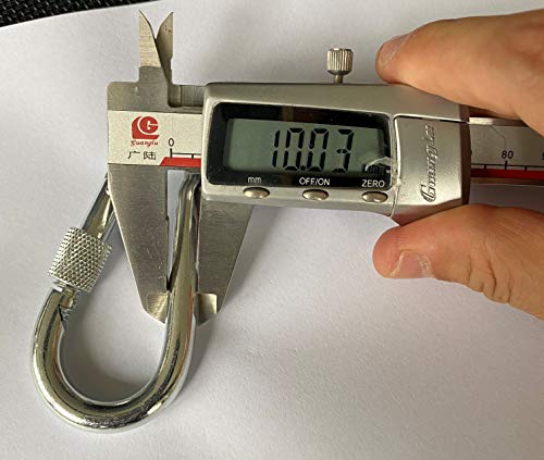 Aotedo JIANXIN-09-09-03-16+1-001 6.5Ft X2, Hold 3000 Lbs/Pcs,Φ10Mm Carabiners Thickness X2,Tree Swing Hanging Straps Kit,Yoga Strap And Stretching Strap For Tree Swings,Hammocks,Flexibility,Physical Therapy Exercise Stretching thumb #5