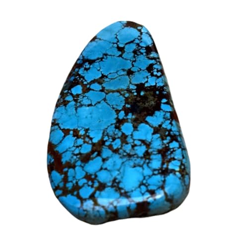 Turquoise naturelle cabochon plat 30mm : finis les sertissages instables