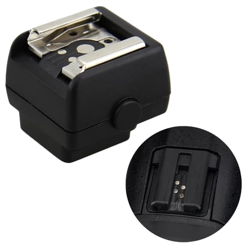 JJC Adaptateur griffe flash avec prise de synchronisation pour appareil photo Sony et Minolta Autolock iISO vers standard