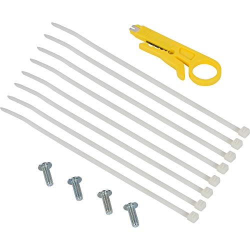 Buyer's Point 24 Port Cat6 Rj45 Patch Panel Rackmount Or Wallmount With Punch Down Tool And Cable Management System (1, 24 Port), Server, Compatible With Cat 3/4/5/5E/6 #TOP5