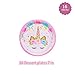 Unicorn Birthday Decorations Party Set, Unicorn Plates and Napkins, 32 Plates, 16 Napkins, 1 Table Cover