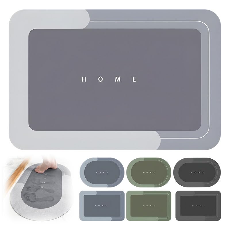 hoehew Modernized Magic Mat - Tapete mágico para baño, 2024, de secado rápido, superabsorbente, antideslizante, tapete de baño de diatomea, barro, cocina, hogar