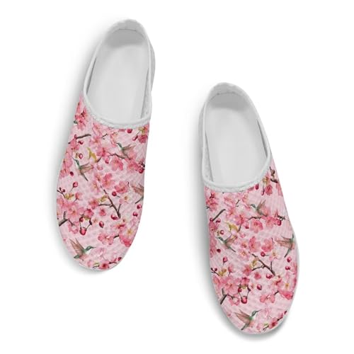 Slip On Flats Shoes for Women's Lightweight Soft Casual Office Half Slippers Elastic Non Slip Loafers Size 6-13.5 White Sole2