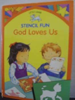 Paperback God Loves Us: Stencil Fun Book