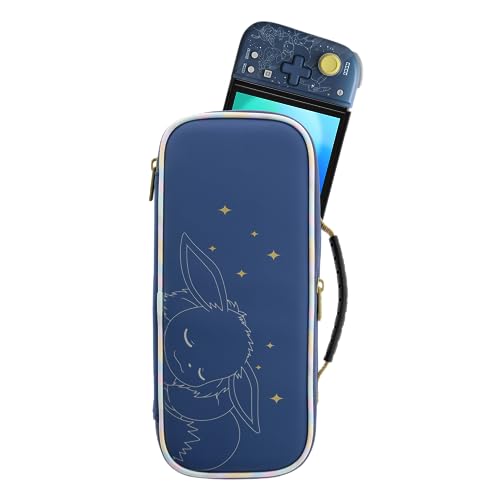 HORI Cargo Pouch Compact (Eevee Evolutions) for Nintendo Switch - AC Adapter and Split Pad Pro Compatible Travel Case - Officially Licensed by Nintendo & The Pokemon Company International image 5