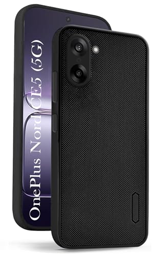Image of Jkobi Back Cover Case for Oneplus Nord CE 5 (Textured Grip Design | Camera Protection | Slim and Light Weight | Soft Touch and Feel | Black)