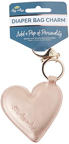 Itzy Ritzy Diaper Bag and Purse Charm, Keychain and Luggage Marker; Measures 6 Long and 3 Wide; Features Durable Clasp and Trendy Gold Hardware, Gold - Image 4