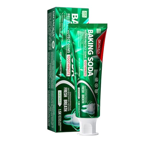 Pasta de dientes blanqueadora, pasta de dientes con bicarbonato de sodio, pasta de dientes refrescante para eliminar manchas, pasta de dientes blanqueadora con bicarbonato de sodio, pasta de dientes c