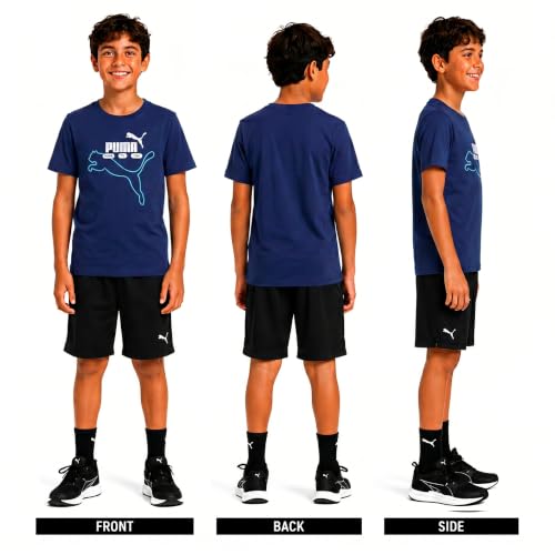 Image of PUMA Boys T-Shirts Athletic Crewneck Short Sleeve Tees (Sizes S-XL)