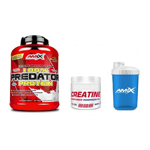 AMIX Predator Protein - 2 Kg Vainilla + Creatine 200 gramos + Mezclador