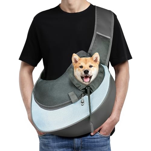 AUYAO Sac de Transport pour Chien Chat, Sac à Réglable BandoulièRe pour Petit Moyen...