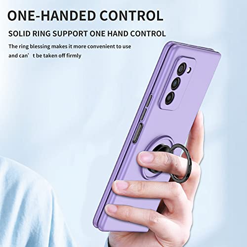 Protection Samsung Galaxy Z Fold 5 5G bleu marine antichoc avec support anneau