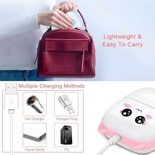 Image of WISHKEY Penguin Design Mini Portable Printer, Wireless Bluetooth Connectivity for Android & iOS System, Inkless Black and White Thermal Printer with Printing Paper Roll, (Pack of 1, Assorted)