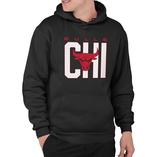 Junk Food NBA - Chicago Bulls City Mesh Adult Hoodie Black