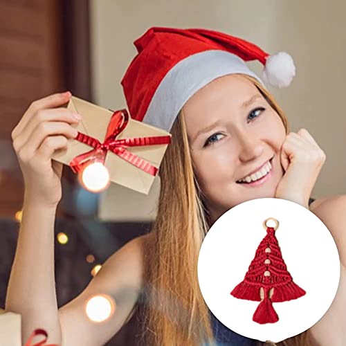3Pcs Christmas Tree Macrame Kit, Christmas Macrame Woven Tree Diy Kit, Woven Macrame Christmas Trees Diy Wall Hangings, Macrame Kits For Adults #TOP6