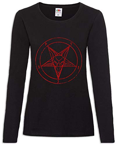 T-Shirt Manches Longues Pentagramme Baphomet pour Vos Soirées Rock