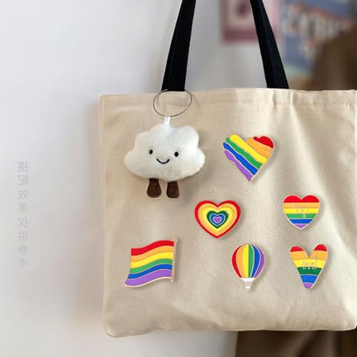 Image of 15PCS Rainbow Pride Lapel Pins LGBT Enamel Flag Brooch Accessories for Clothes Bags Hats Gifts Pride Pins (15)