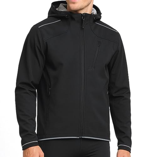 Chaqueta térmica para ciclismo invierno con capucha L miniatura 2